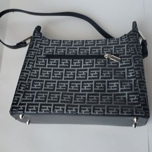 Black and Silver Hardbody Purse